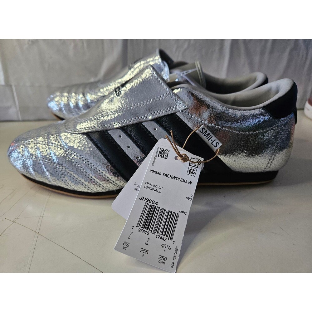Adidas Taekwondo W Silver Metallic Shoes Women’s Size 8.5 New JH9664